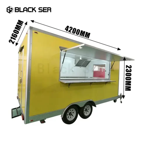 New Kiosk Catering Concession Customized Mobile Food Trailer Food Truck