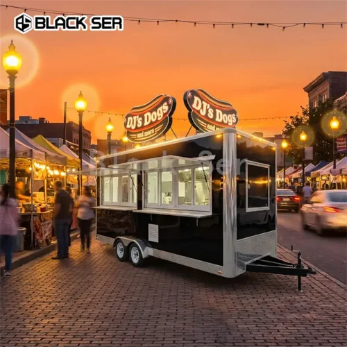 5M Snack Food Hamburger Hot Dog Mobile Catering Trailer Food Truck
