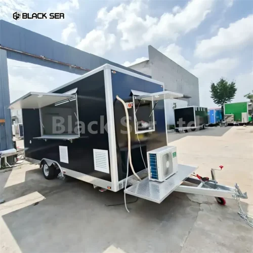 4.8m Food Truck Trailer with Rust Resistant and GPS Tracking for Fast Food Service