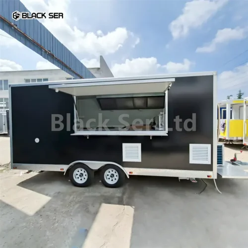 Australian Standard 4.8m Mobile Kitchen food truck trailer for sale