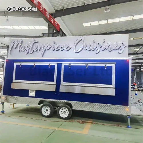 CE DOT Certificate Multifunction 5.5M Mobile Food Truck Trailer for Sale USA