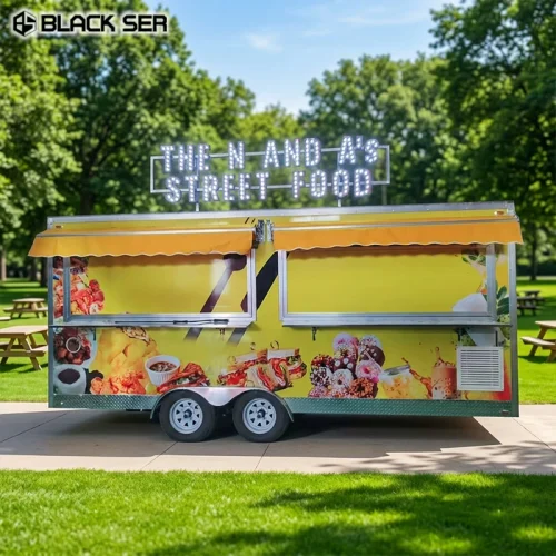 4.8m Mobile Food Trailer Commercial Fast Food Truck for Sale Usa Europe Australia