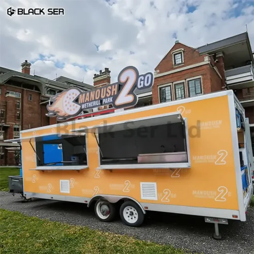6m Mobile Kitchen Food Truck for Sale Hamburger and Snack Food