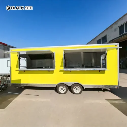 Wholesale 5.7m Aluminum Big Food Truck Full Kitchen